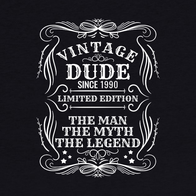 Vintage Dude 1990 Gift by pa2rok